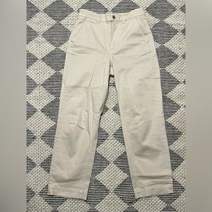 Everlane Straight Leg Crop Pants - Bone (off-white) - Size 6